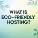 What Is Eco-Friendly Hosting?